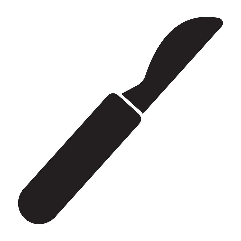 An icon design of surgical equipment, surgical knife vector