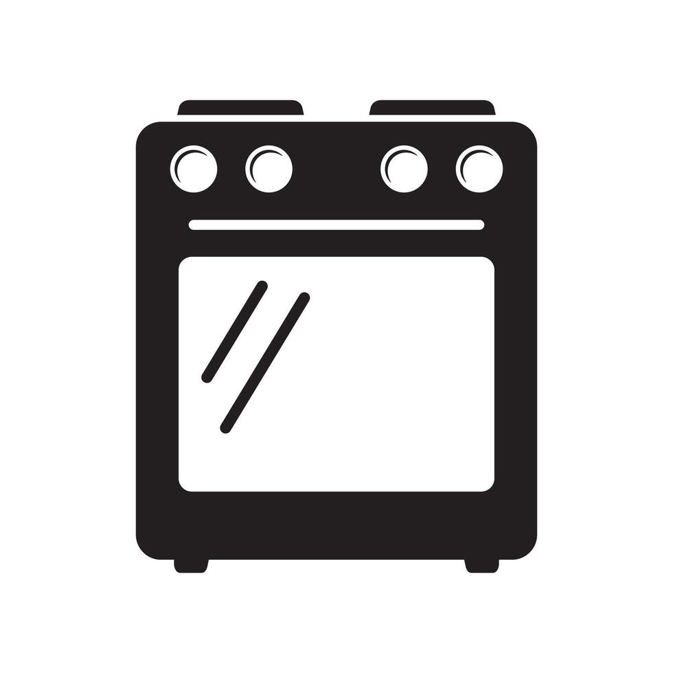 estufa horno icono, vector gas cocina. cocina Cocinando aparato. vector ilustración.