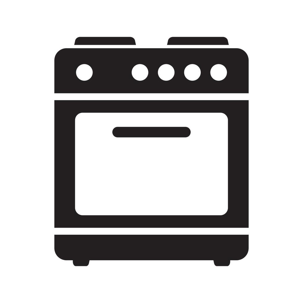 estufa horno icono, vector gas cocina. cocina Cocinando aparato. vector ilustración.