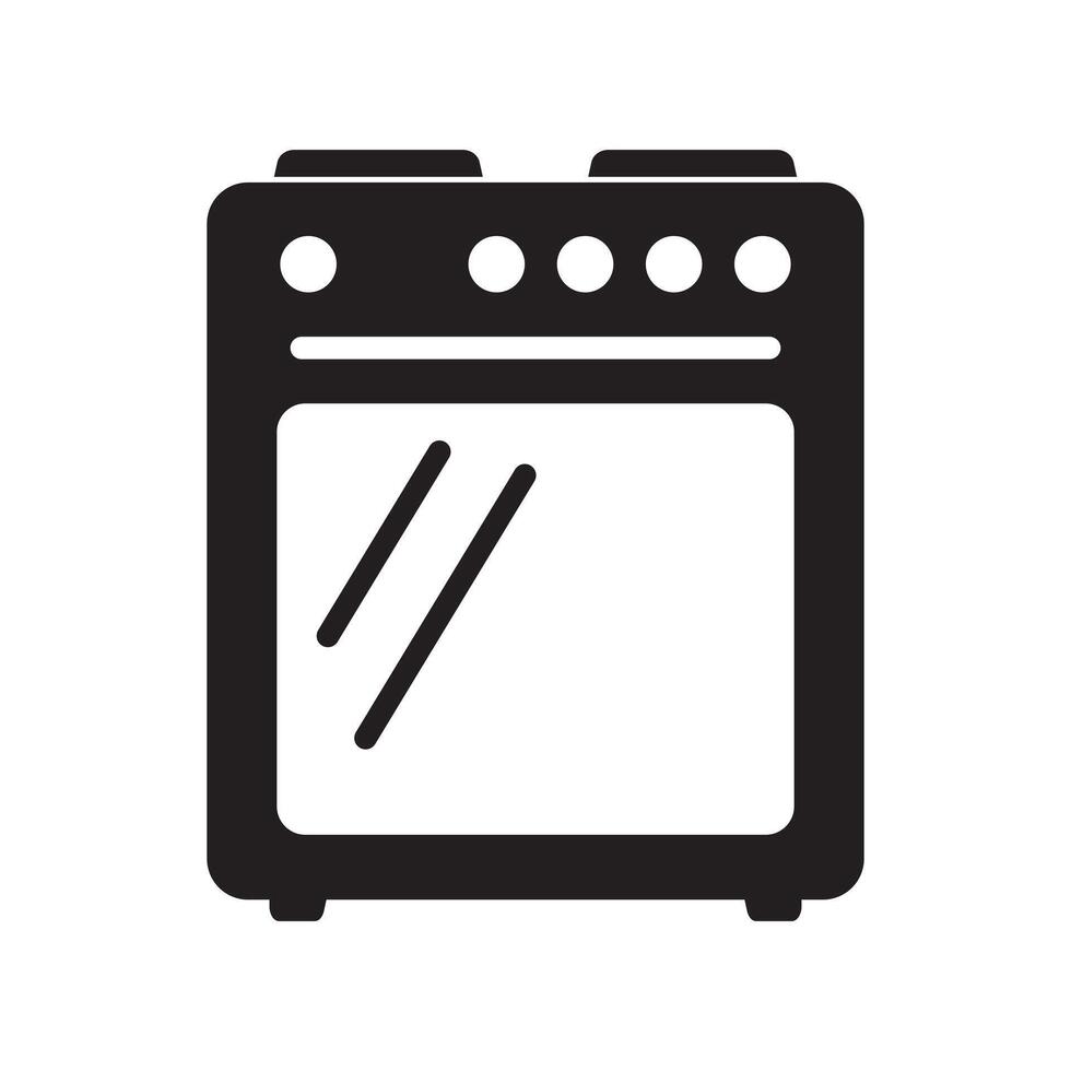 estufa horno icono, vector gas cocina. cocina Cocinando aparato. vector ilustración.