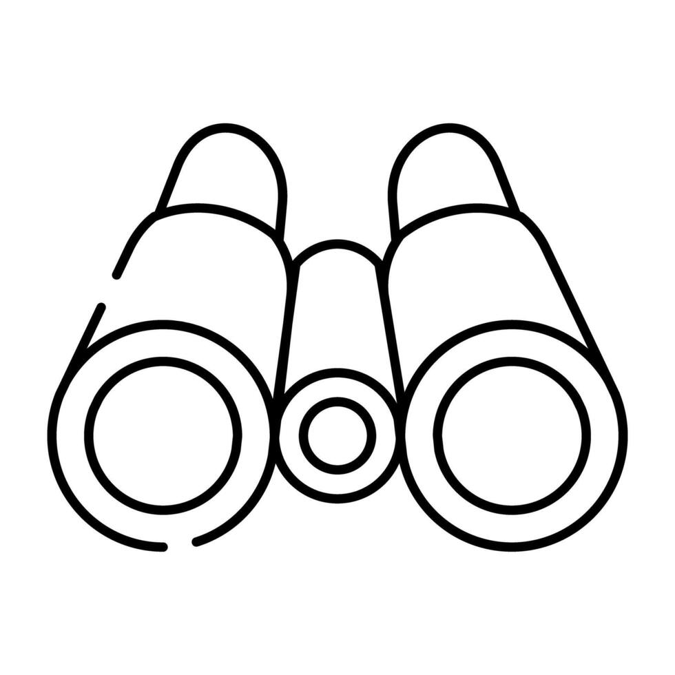 An editable design icon of binoculars vector