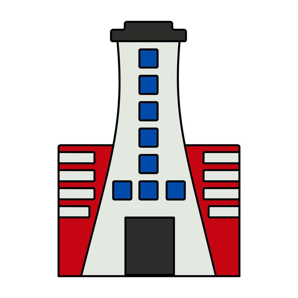 A unique design icon of city architecture vector