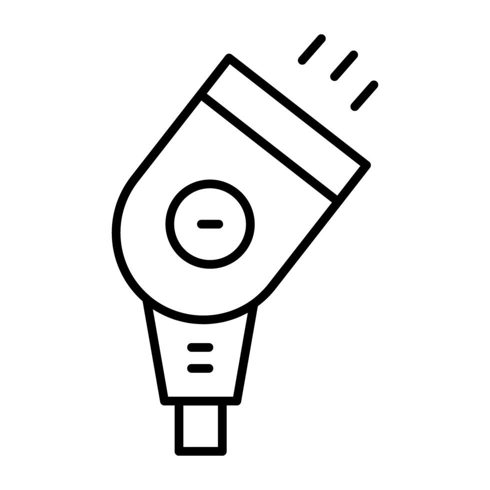 A linear design icon of floodlight vector