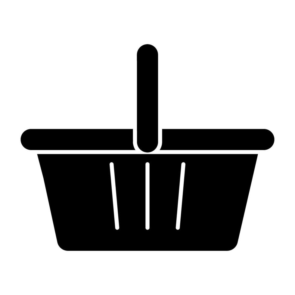 A creative design icon of basket vector