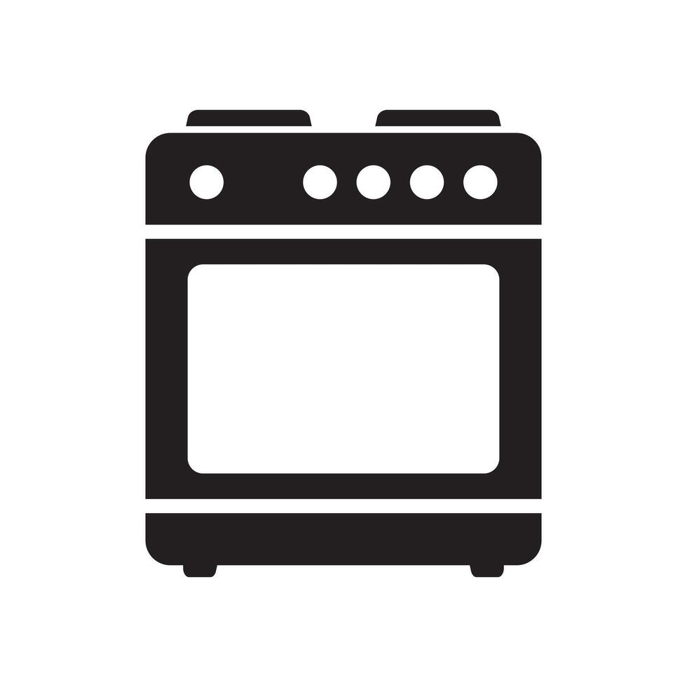 estufa horno icono, vector gas cocina. cocina Cocinando aparato. vector ilustración.