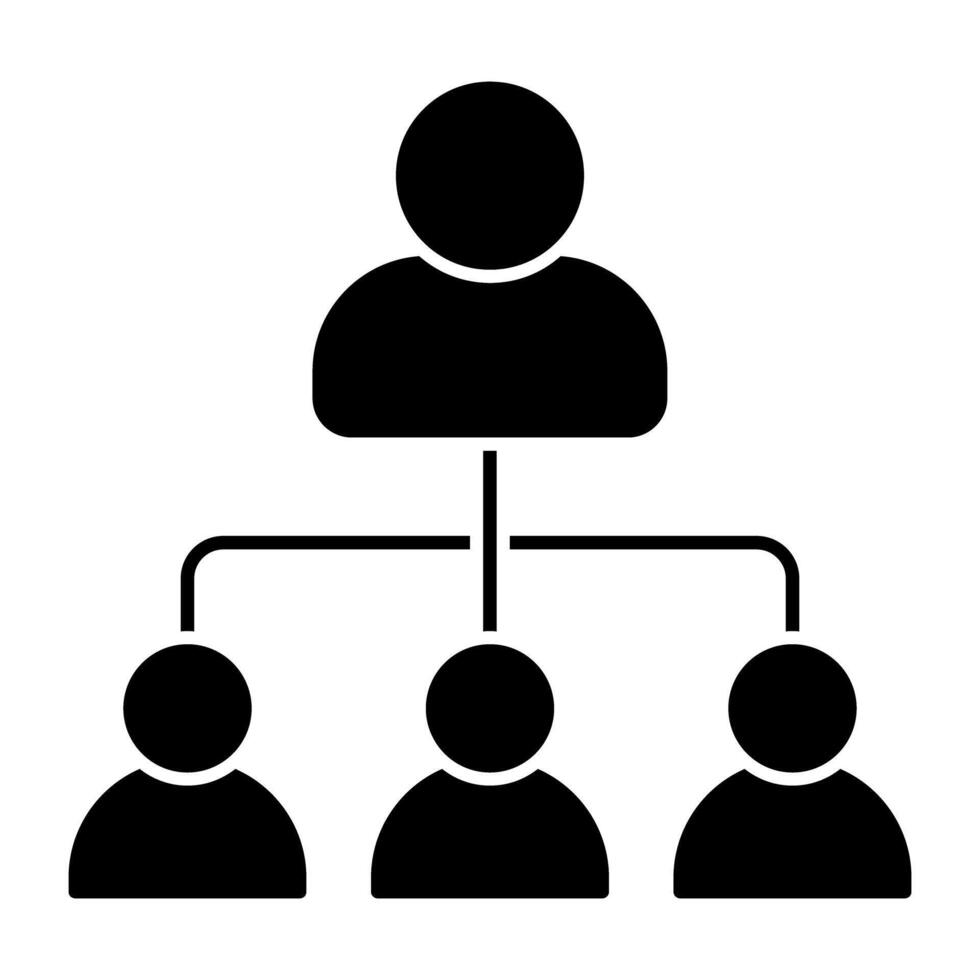 A modern design icon of team lead vector