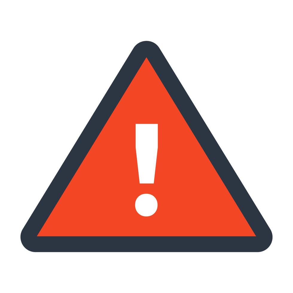 An icon design of caution vector