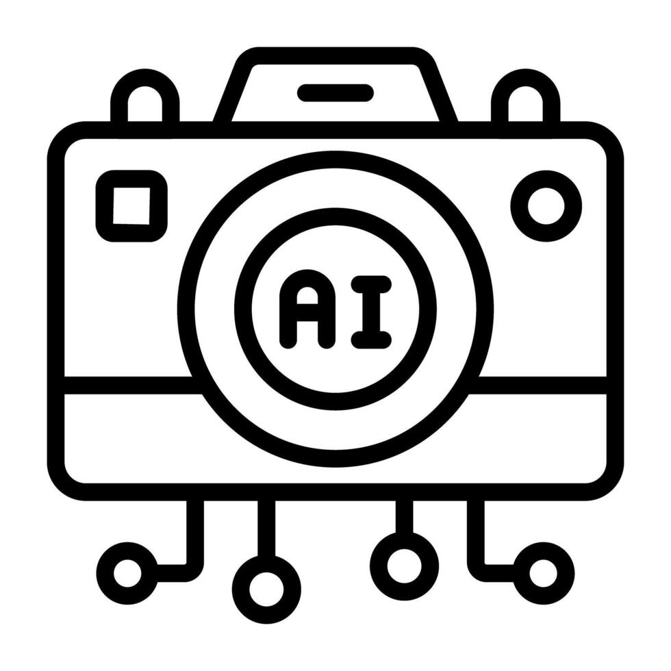 Premium download icon of ai photography vector