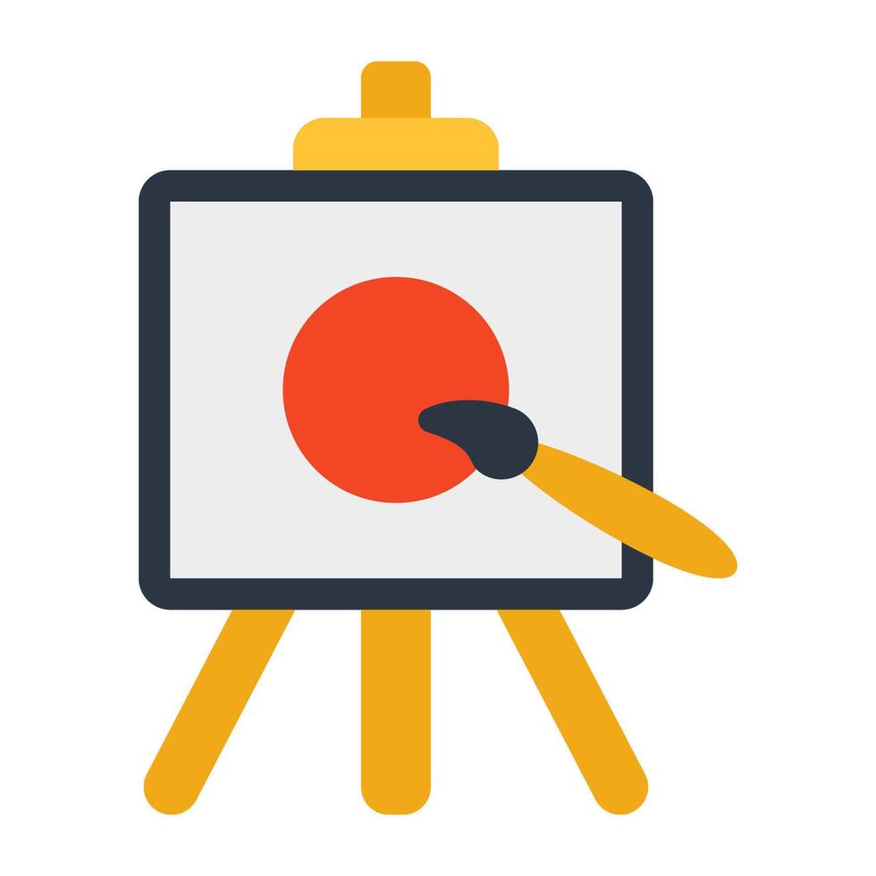 A trendy vector design of painting