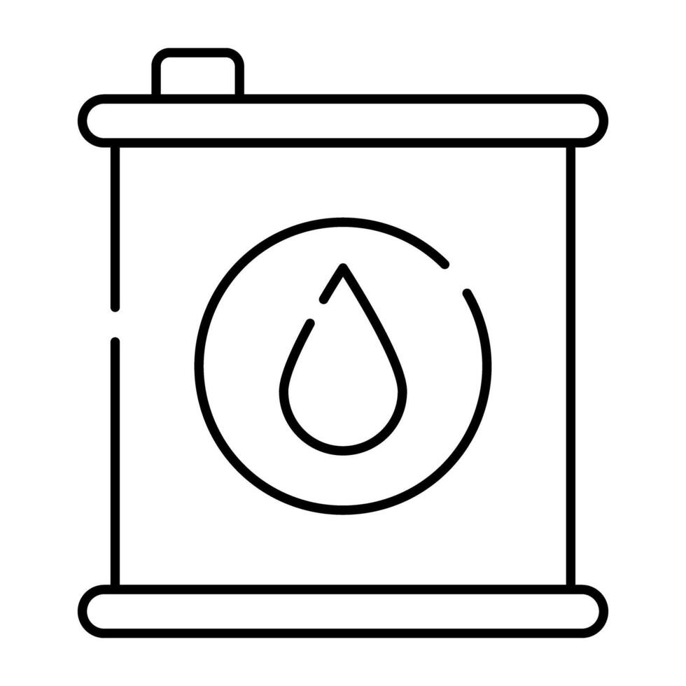 un Perfecto diseño icono de petróleo lata vector