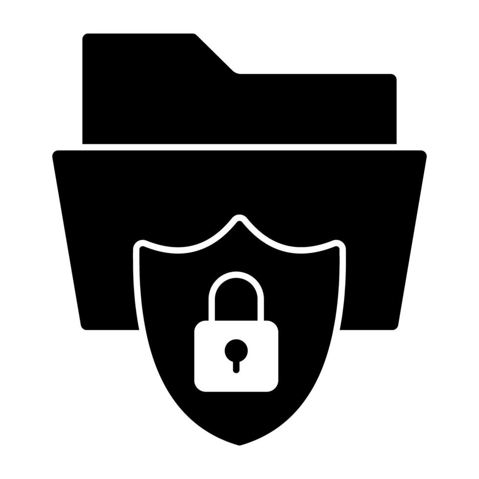 A unique design icon of secure folder vector