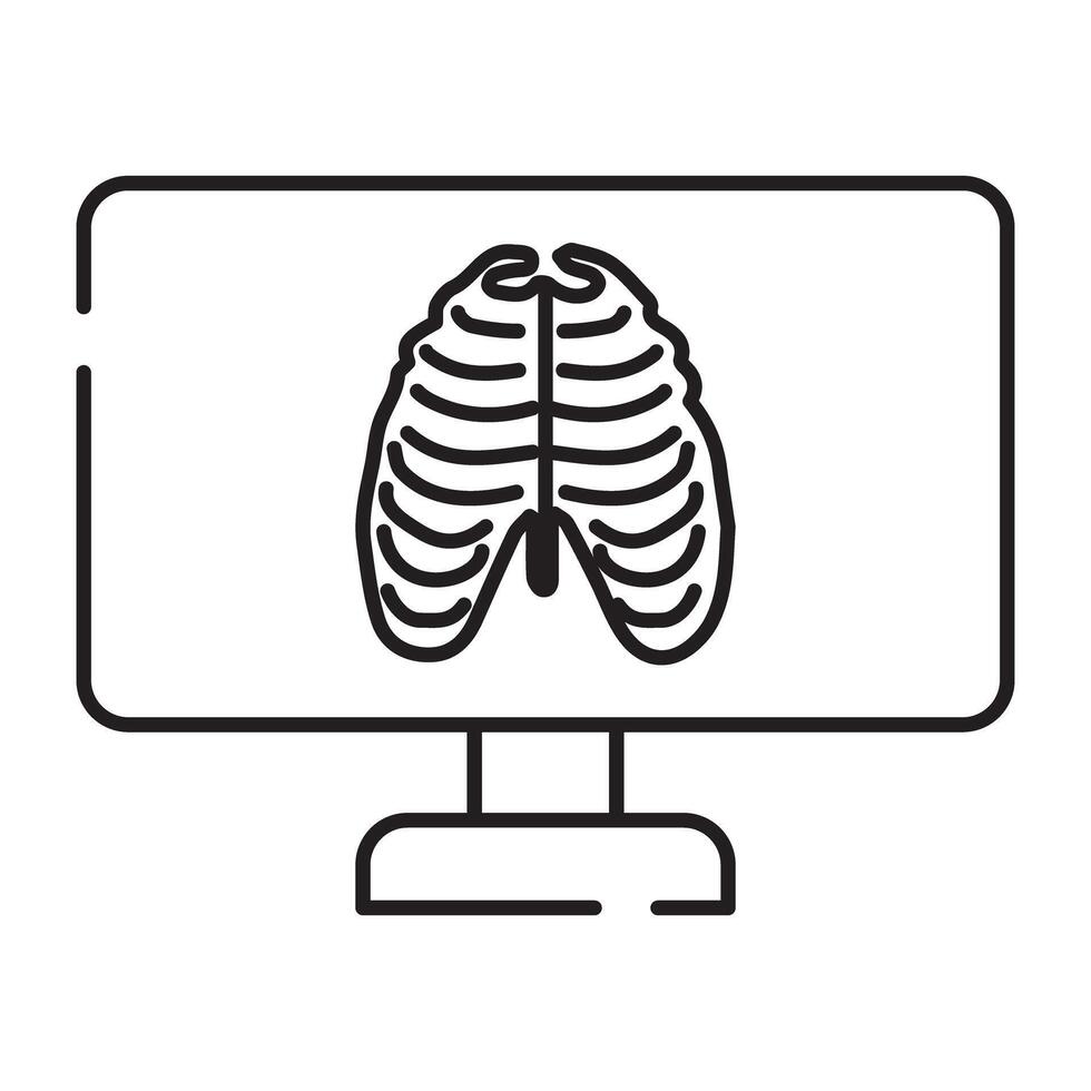Vector design of radiography icon