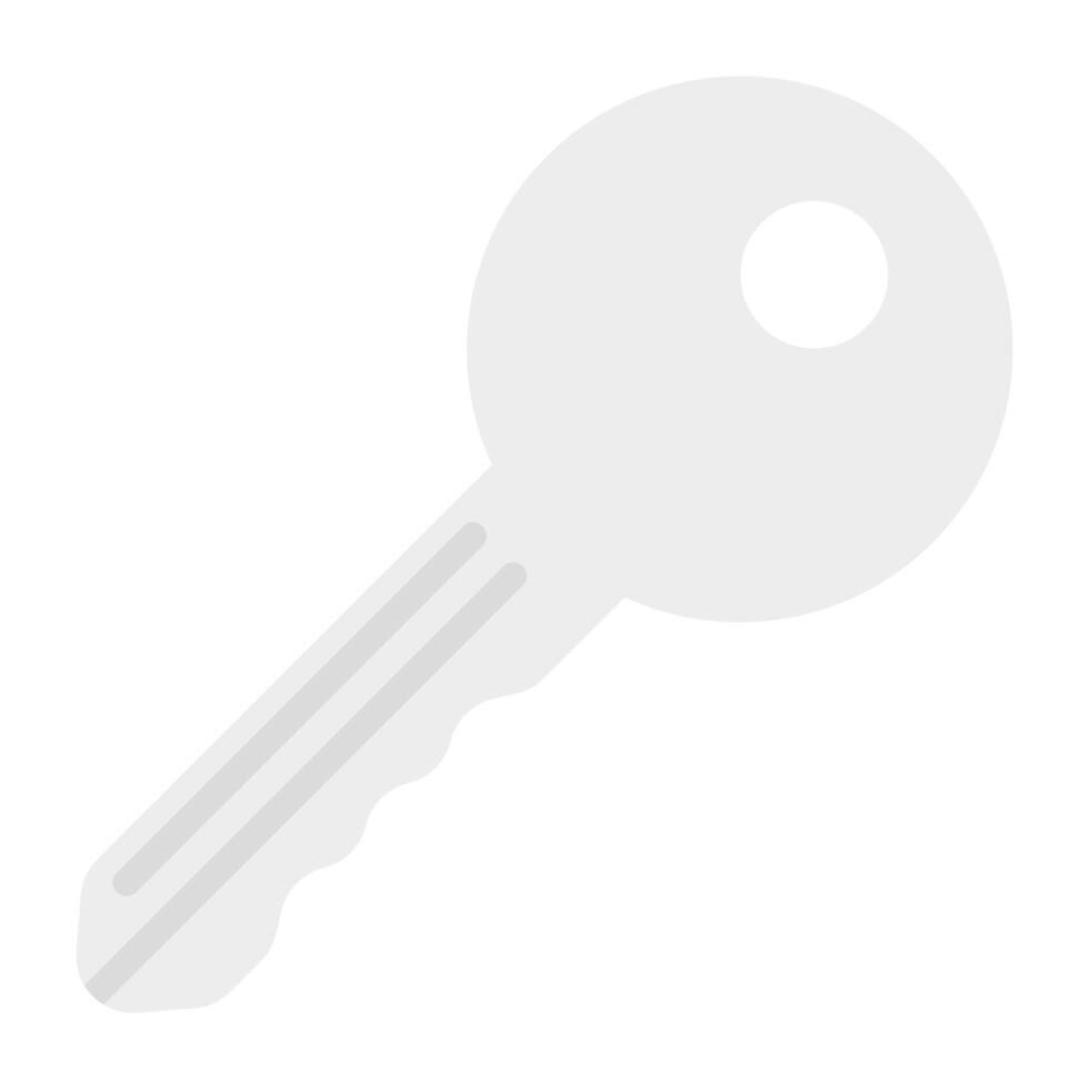 Retro design icon of key, editable vector