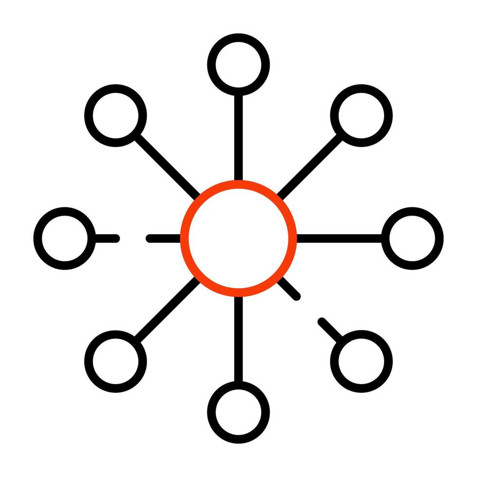 A perfect design icon of nodes vector