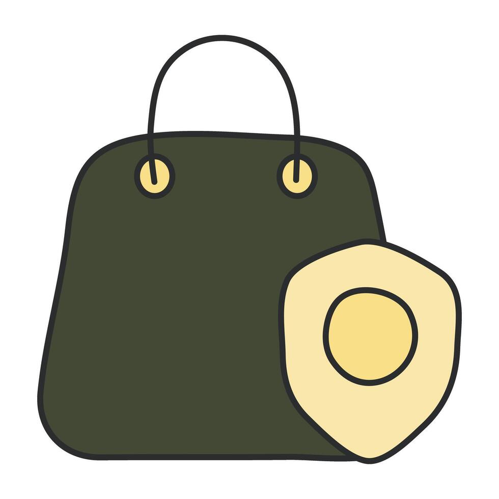 A beautiful design icon of shopping bag vector