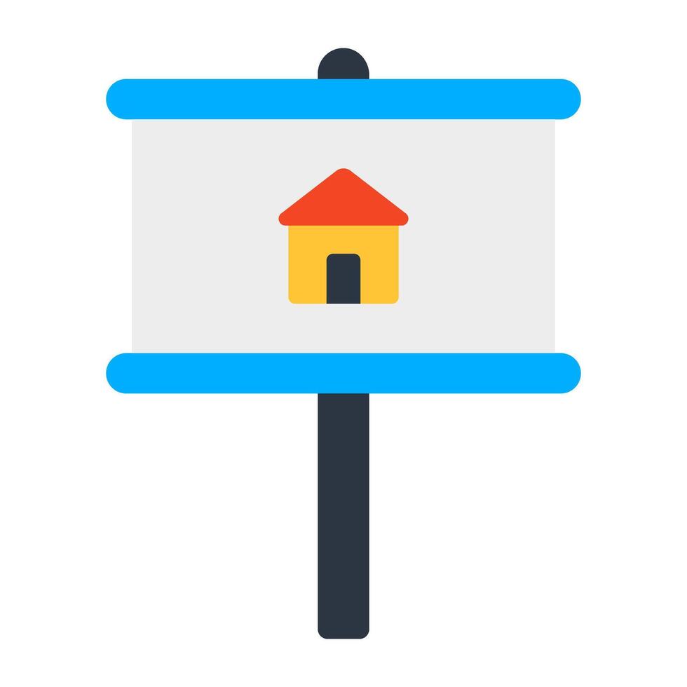 An icon design of home board vector