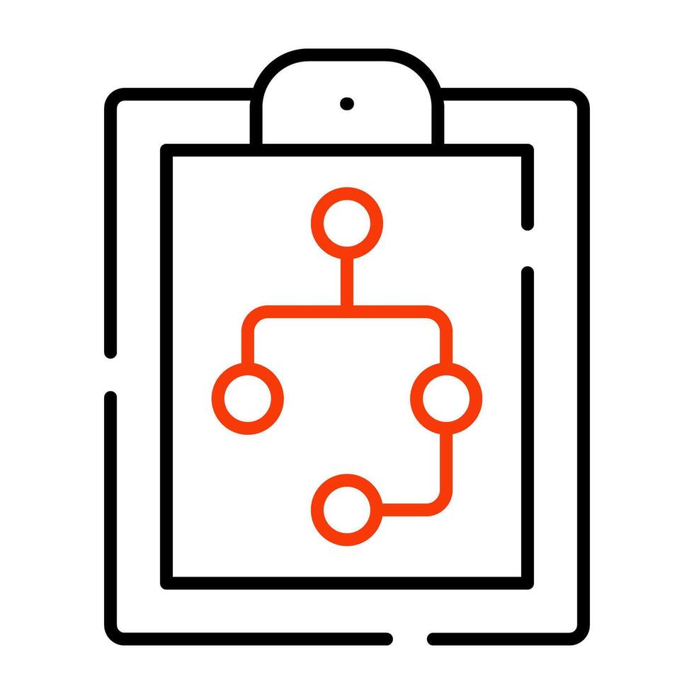 Editable design icon of algorithm vector