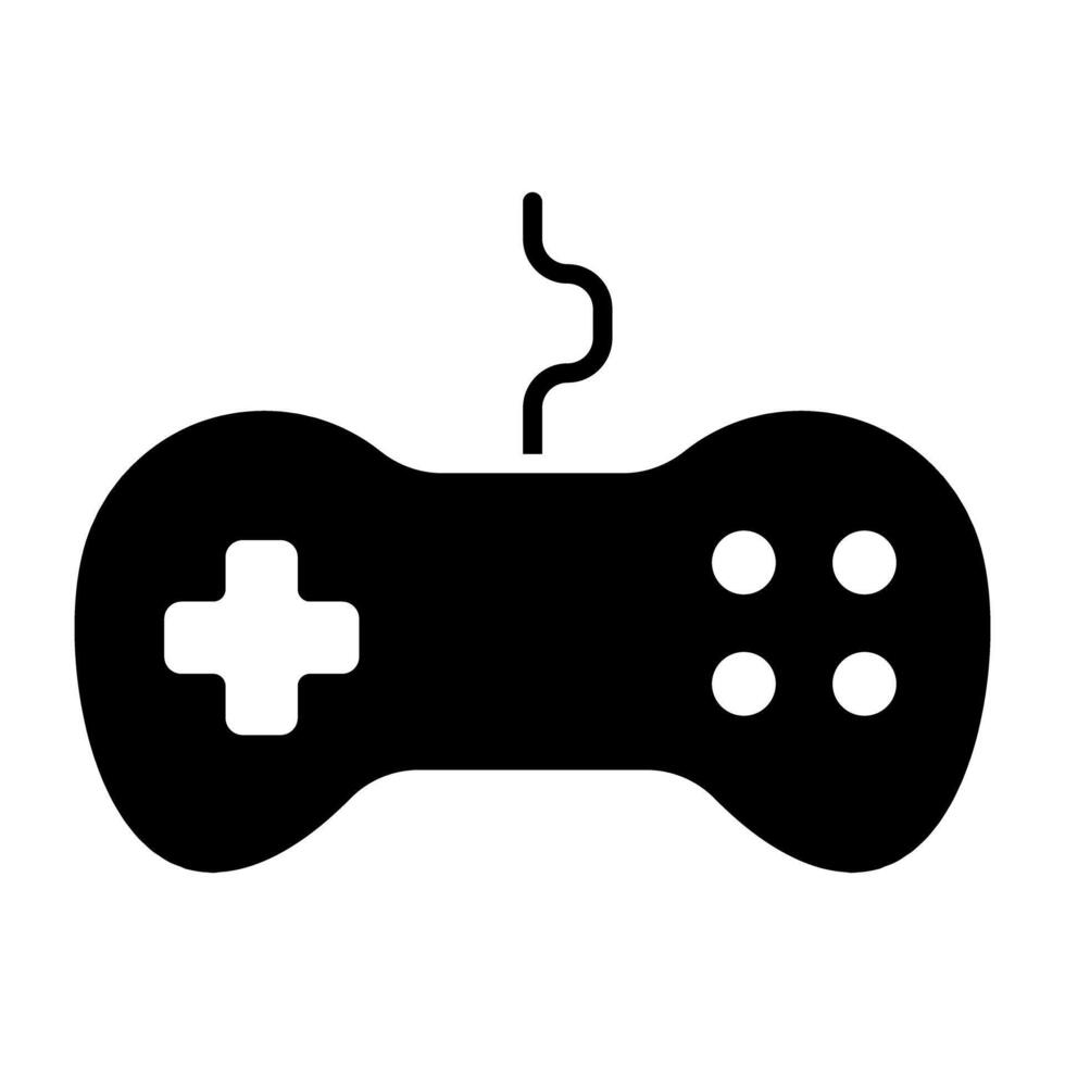 An icon design of gamepad vector