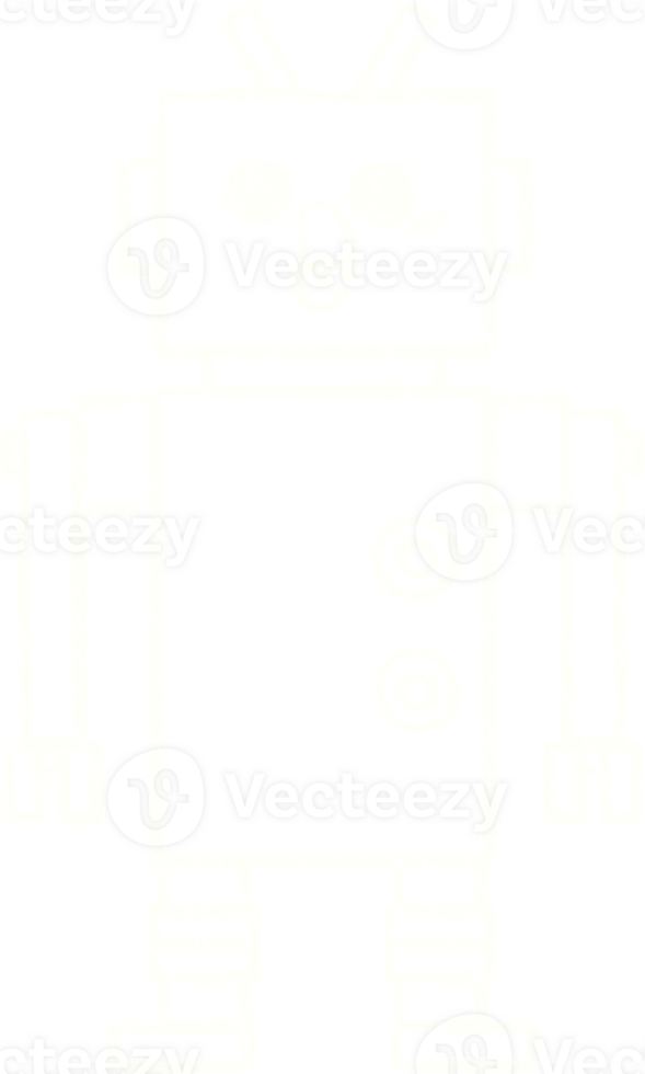 Robot Chalk Drawing png