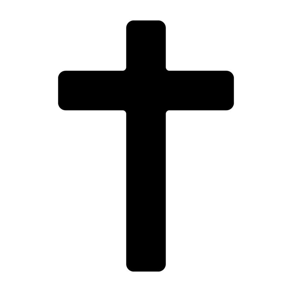 A premium download icon of christian cross vector