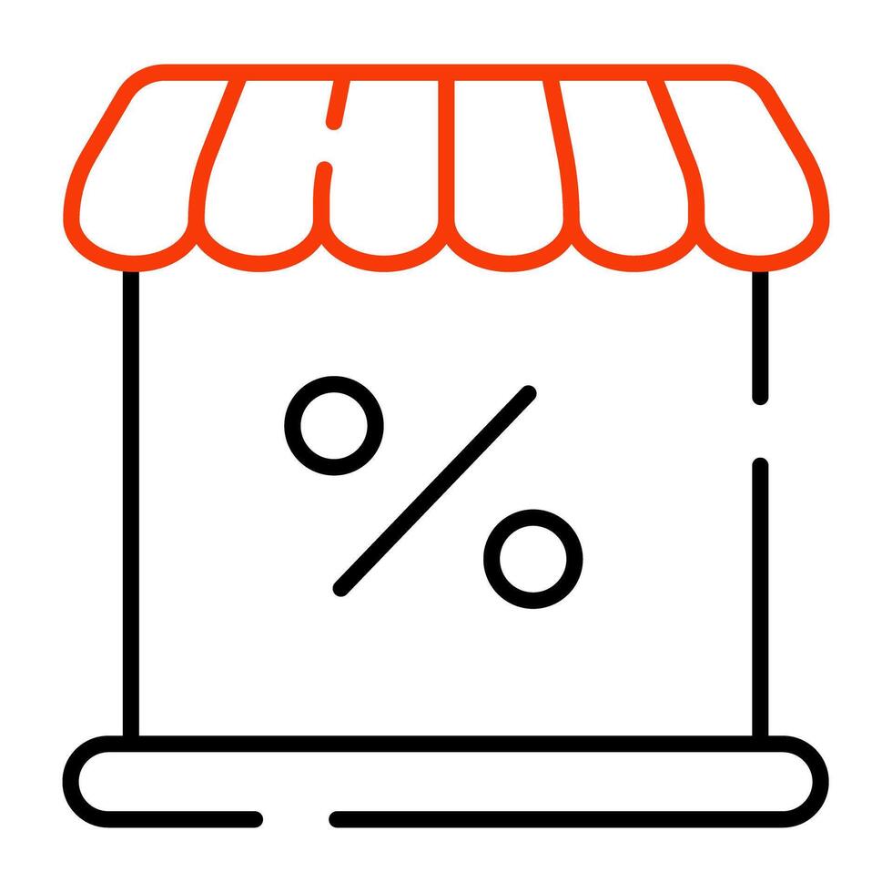 A perfect design icon of shop discount vector