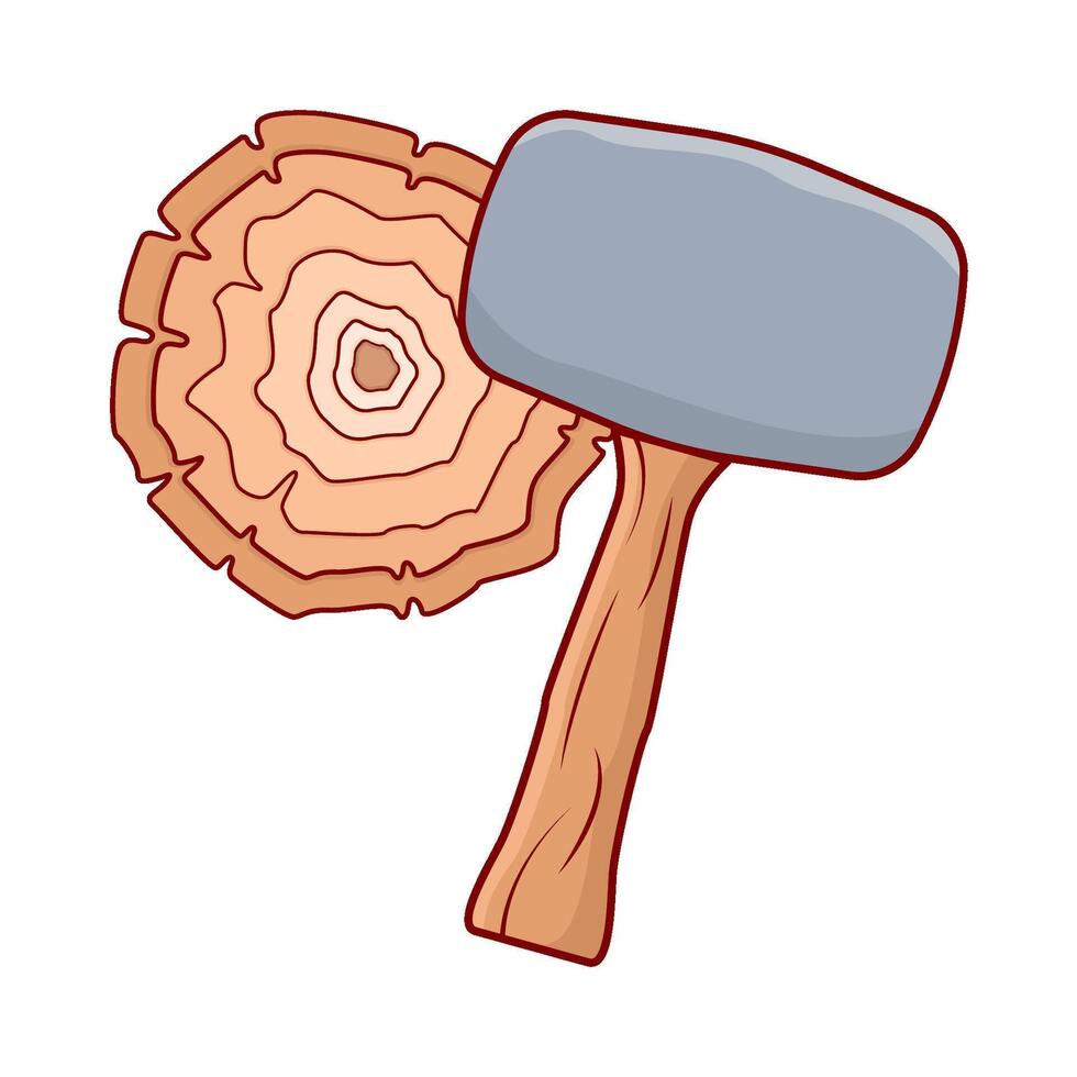 Illustration of hammer vector