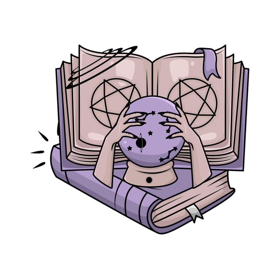 Illustration of magic book vector