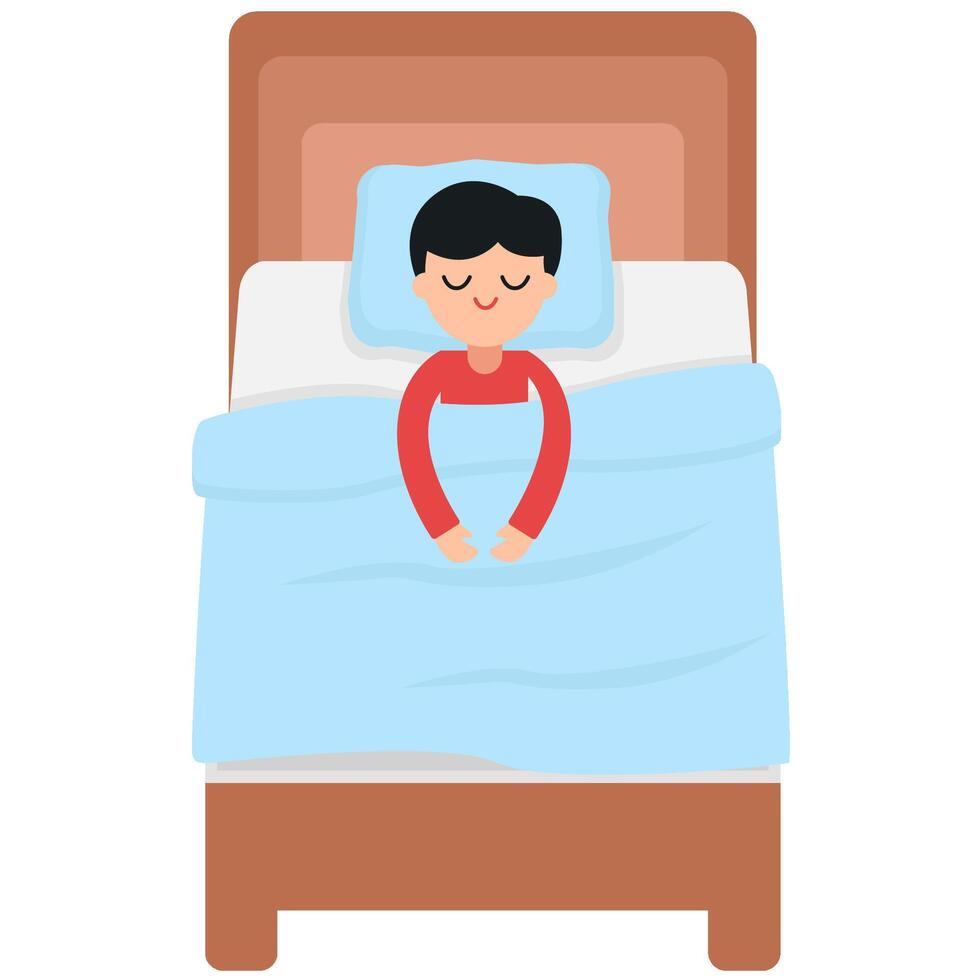 ilustración de dormir vector