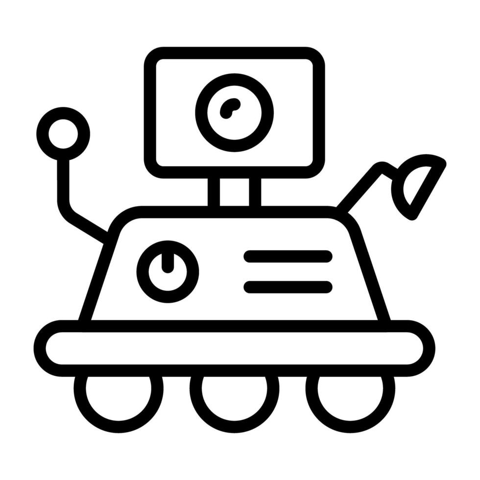 A unique design icon of space rover vector