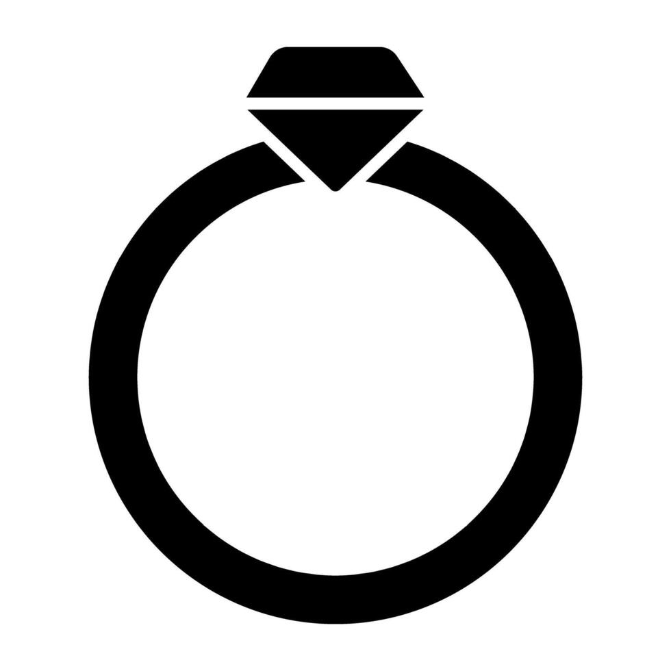 A premium download icon of diamond ring vector