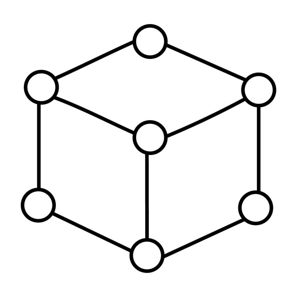 Modern design icon of hexagonal structure vector