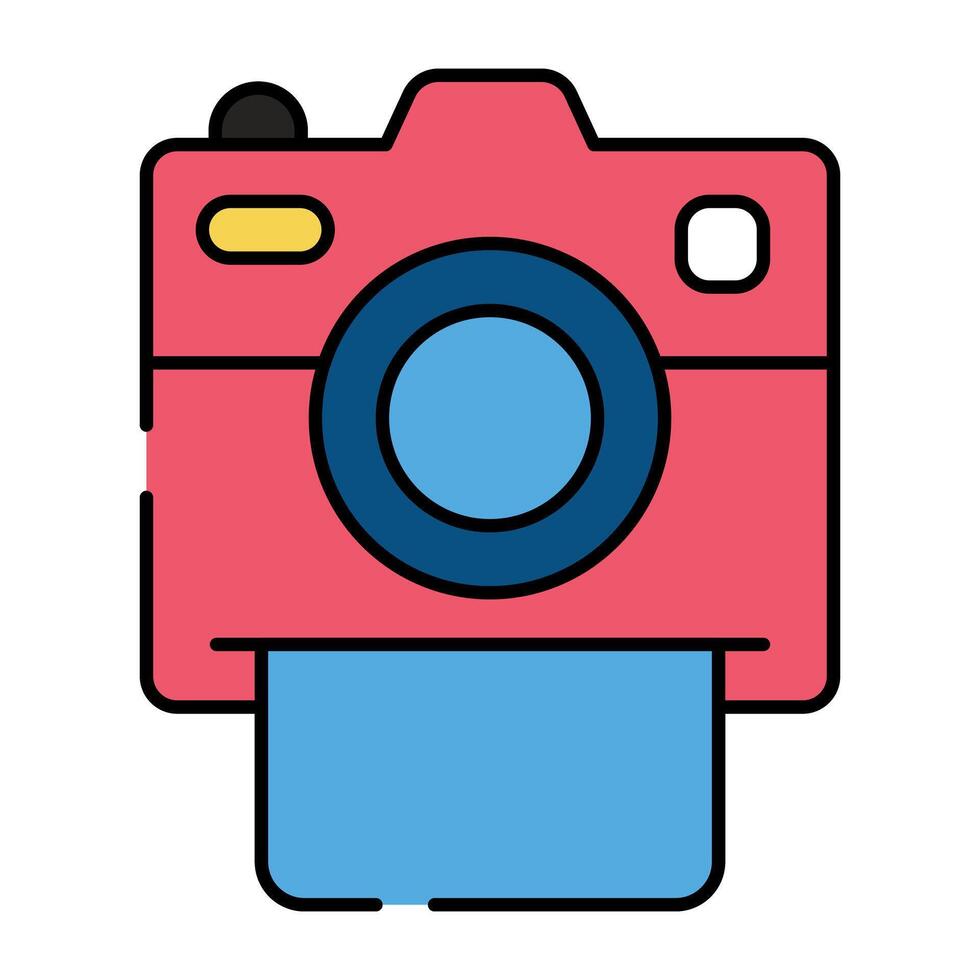 A perfect design icon of instant camera vector