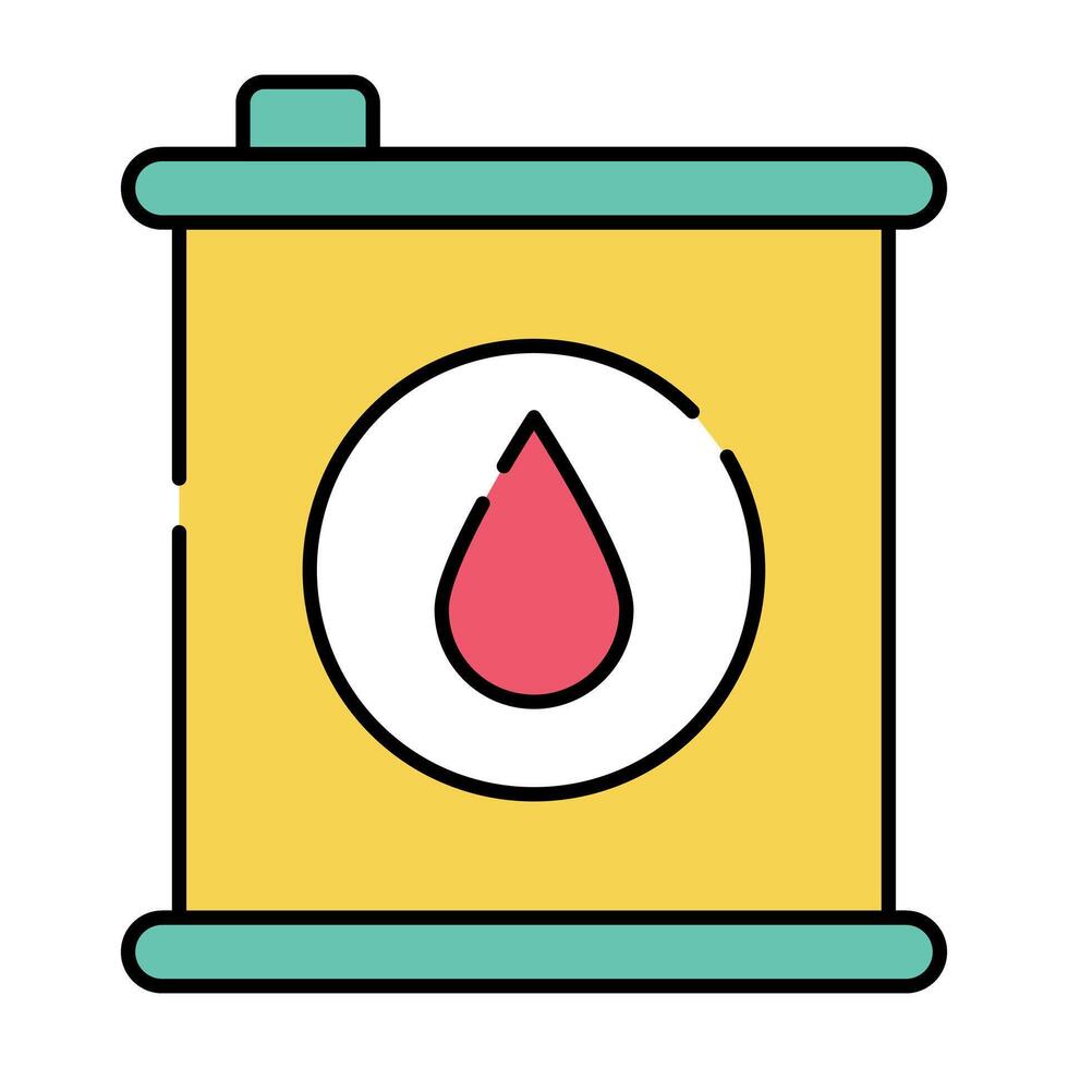 A perfect design icon of oil can vector