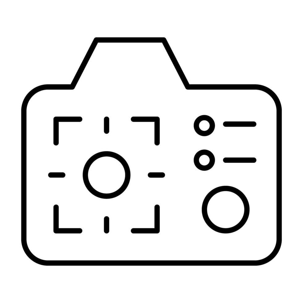 An icon design of camera shot vector