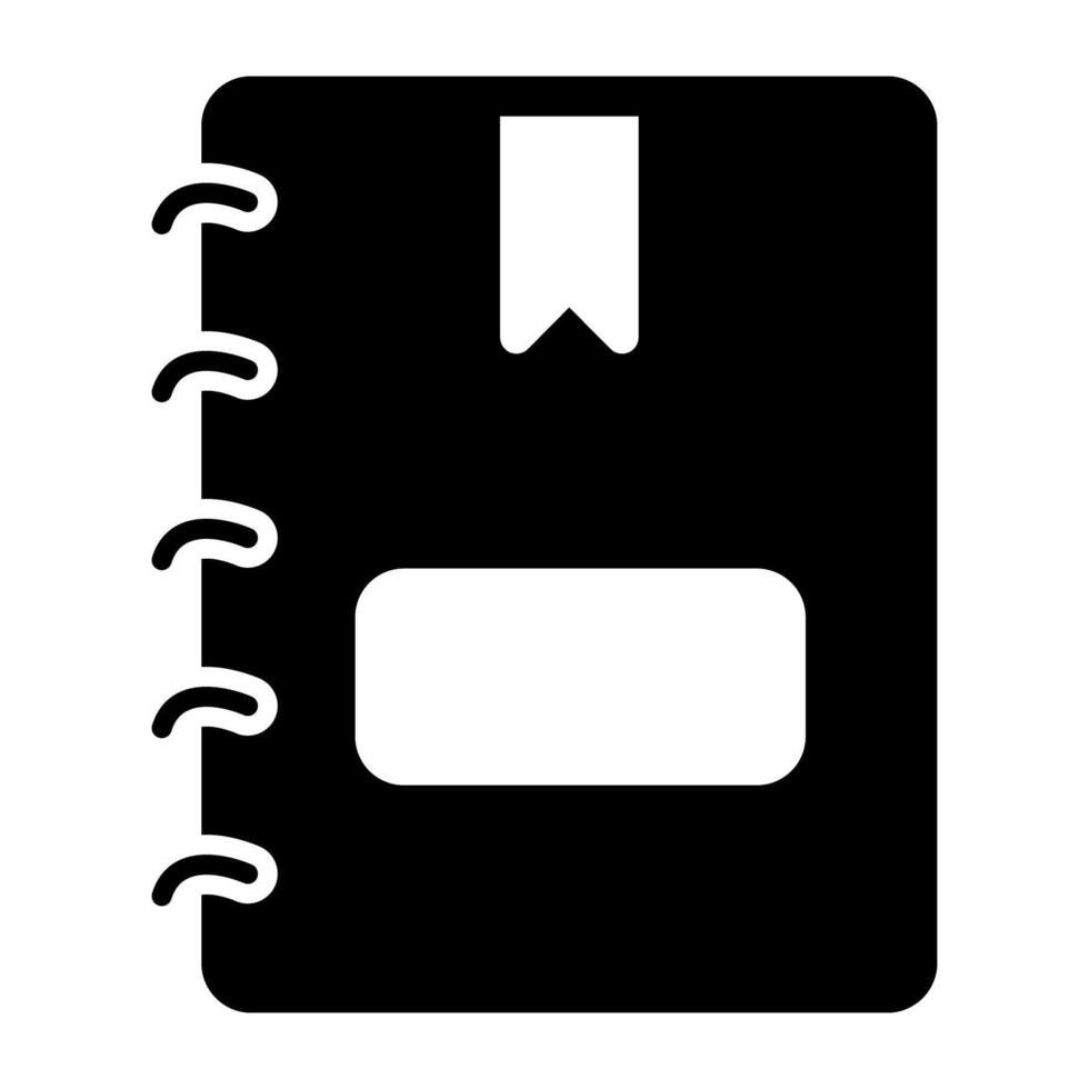 A perfect design icon of diary vector