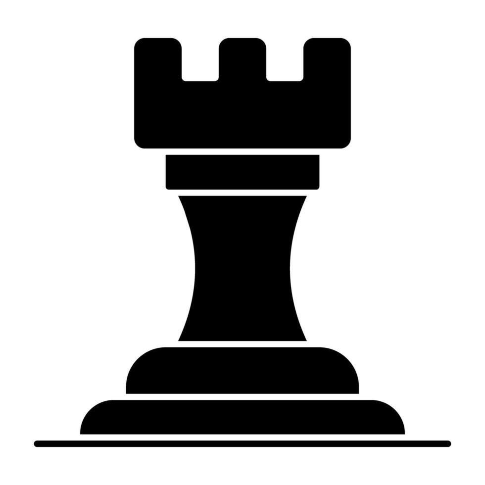 A perfect design icon of chess rook vector
