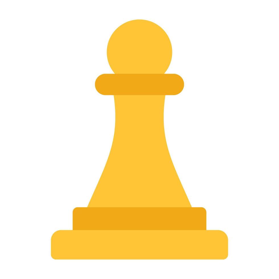 Editable design icon of chess piece vector