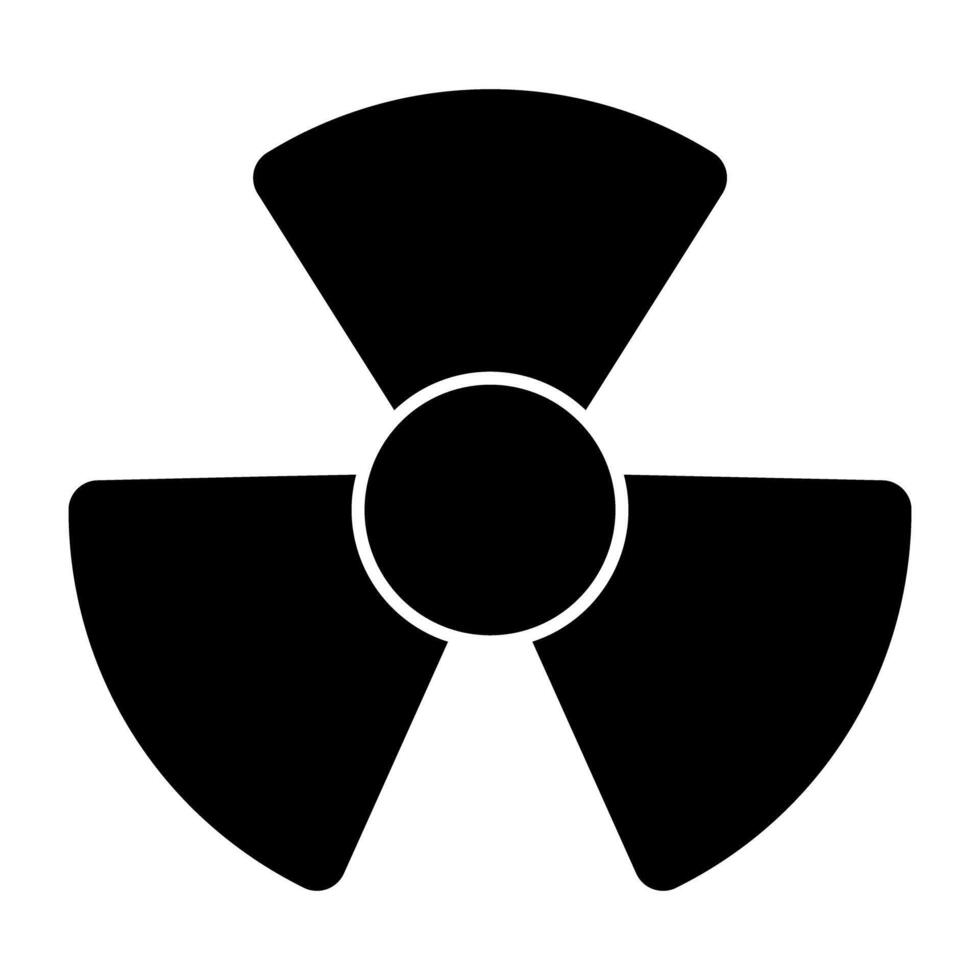 un editable diseño icono de radioactivo firmar vector