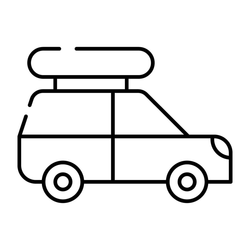 A road transport vehicle, icon of car vector