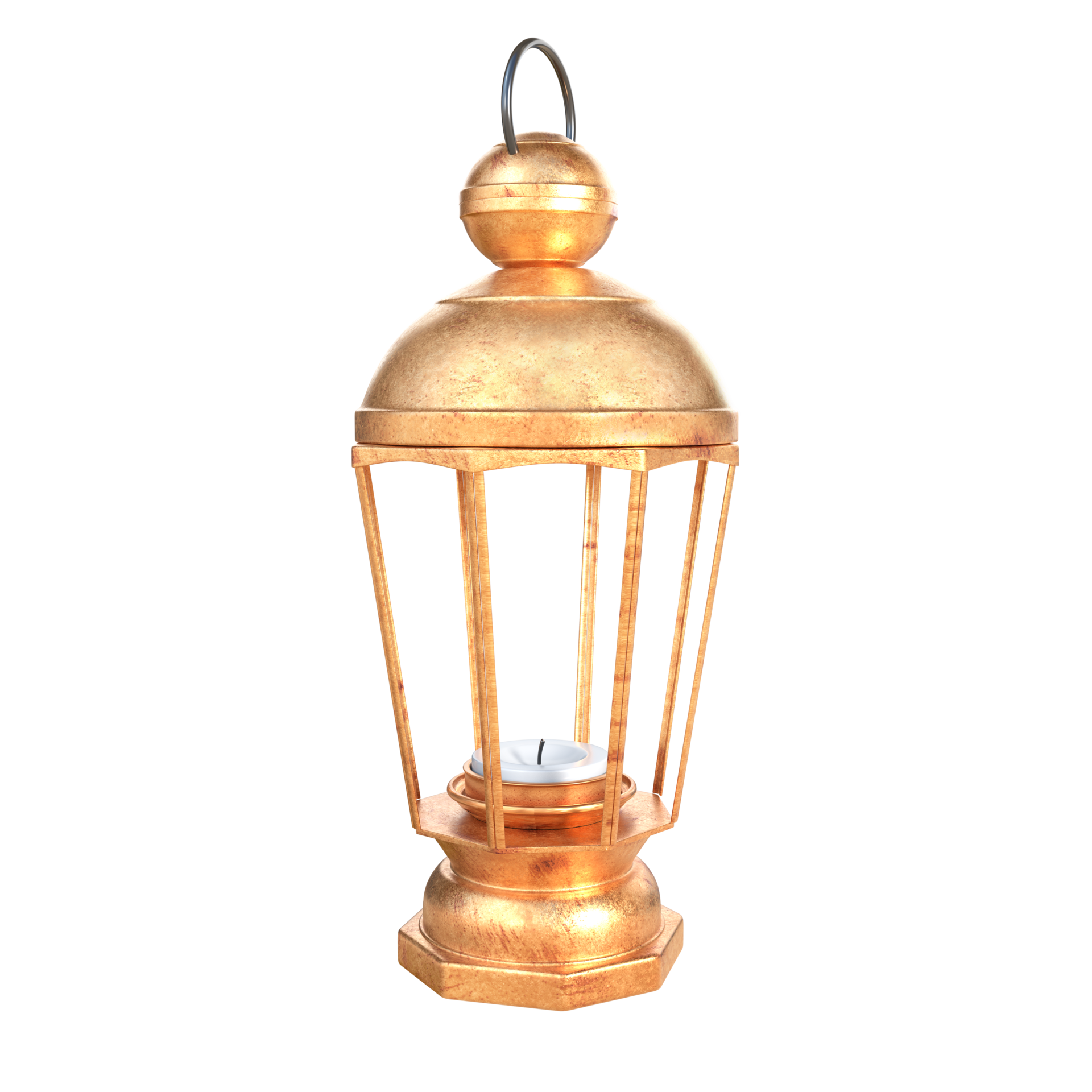 3d rendering copper lantern 41025248 PNG