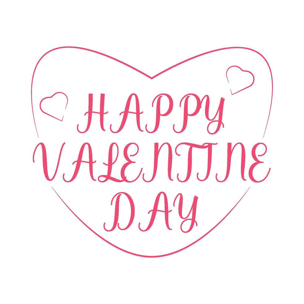 Illustration of happy valentine day vector