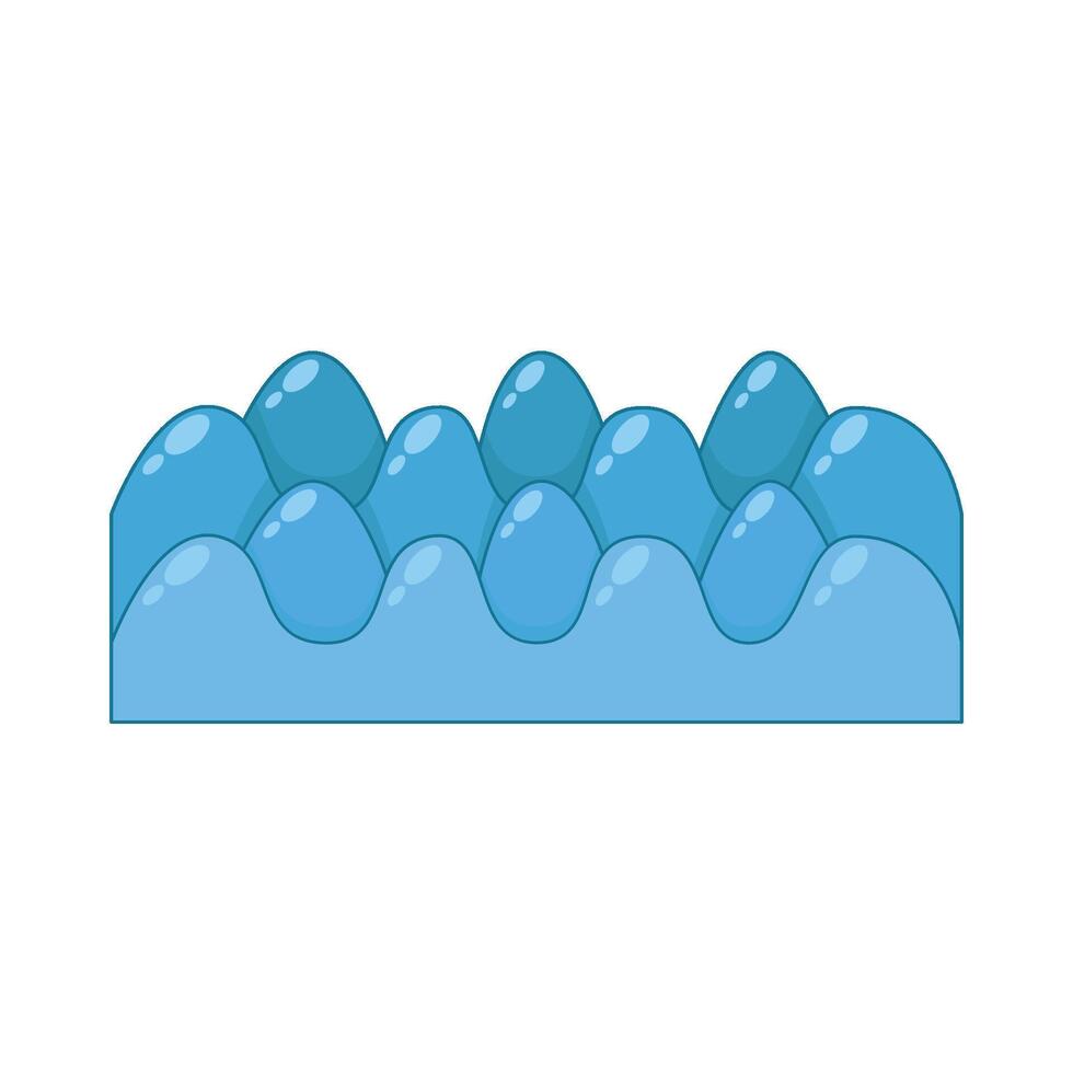 Illustration of sea wave vector