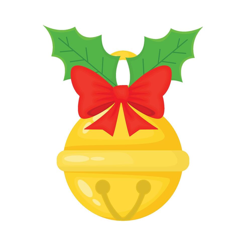 Illustration of Christmas bell vector