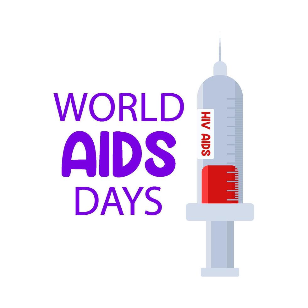 Illustration of world aids day vector