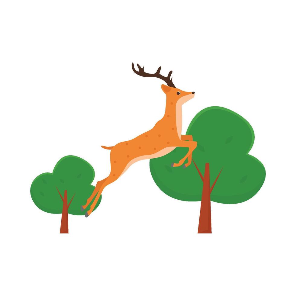 Illustration of deer vector