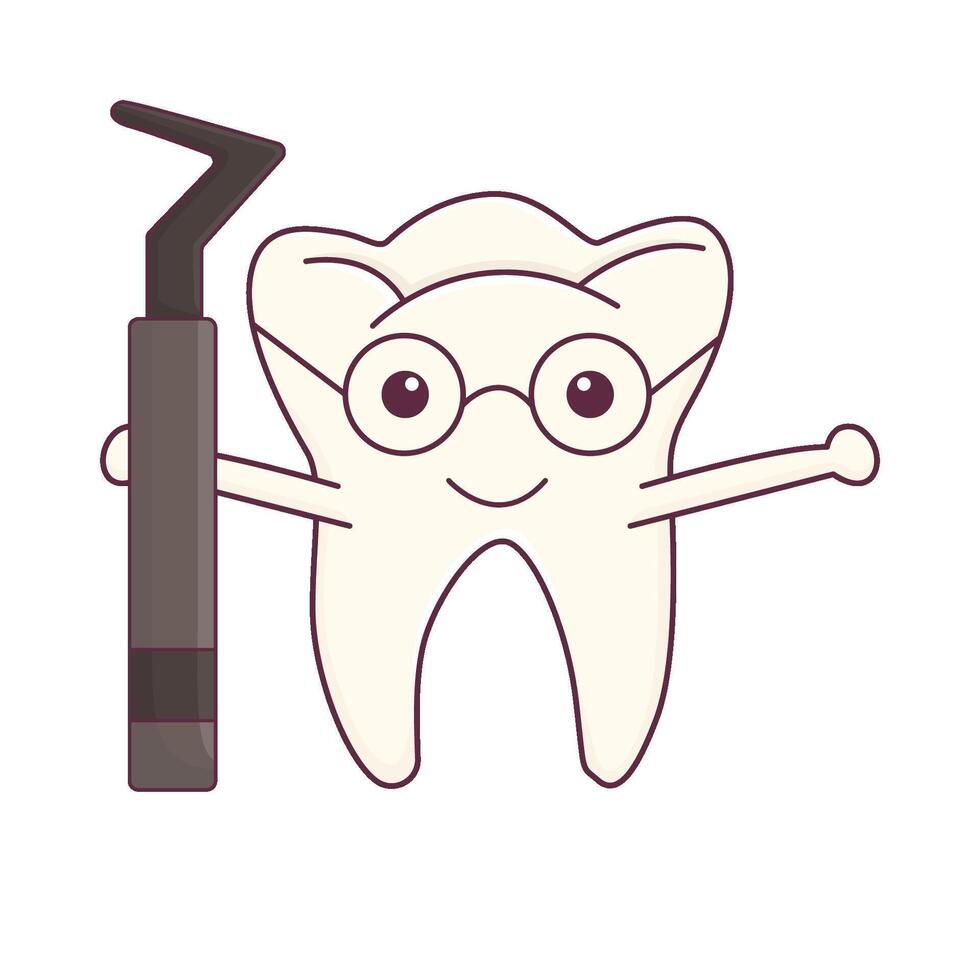 Illustration of tooth vector