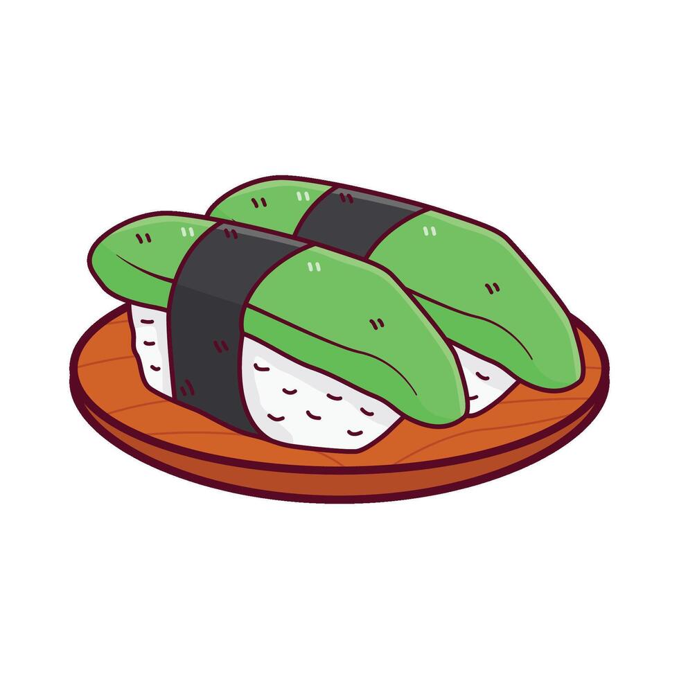 ilustración de Sushi vector