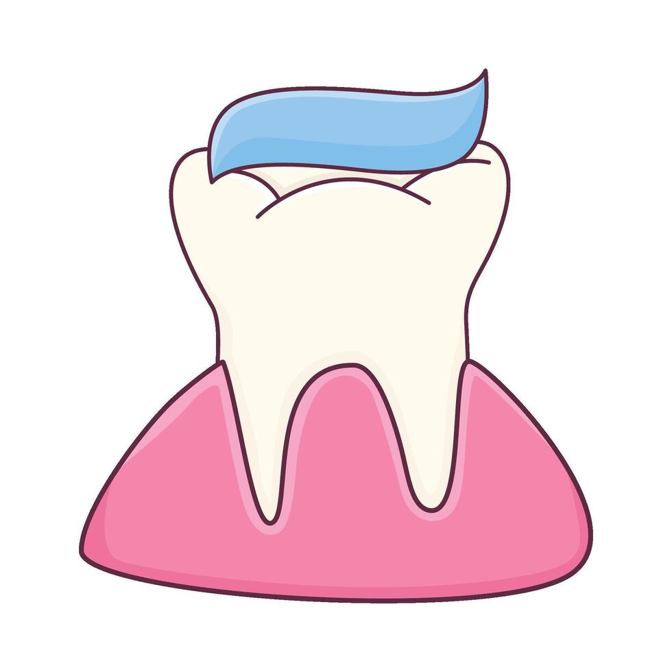 Illustration of tooth vector