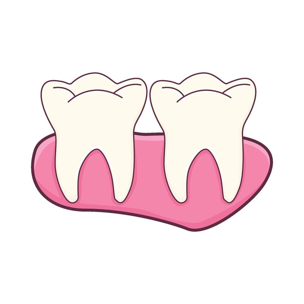 Illustration of tooth vector