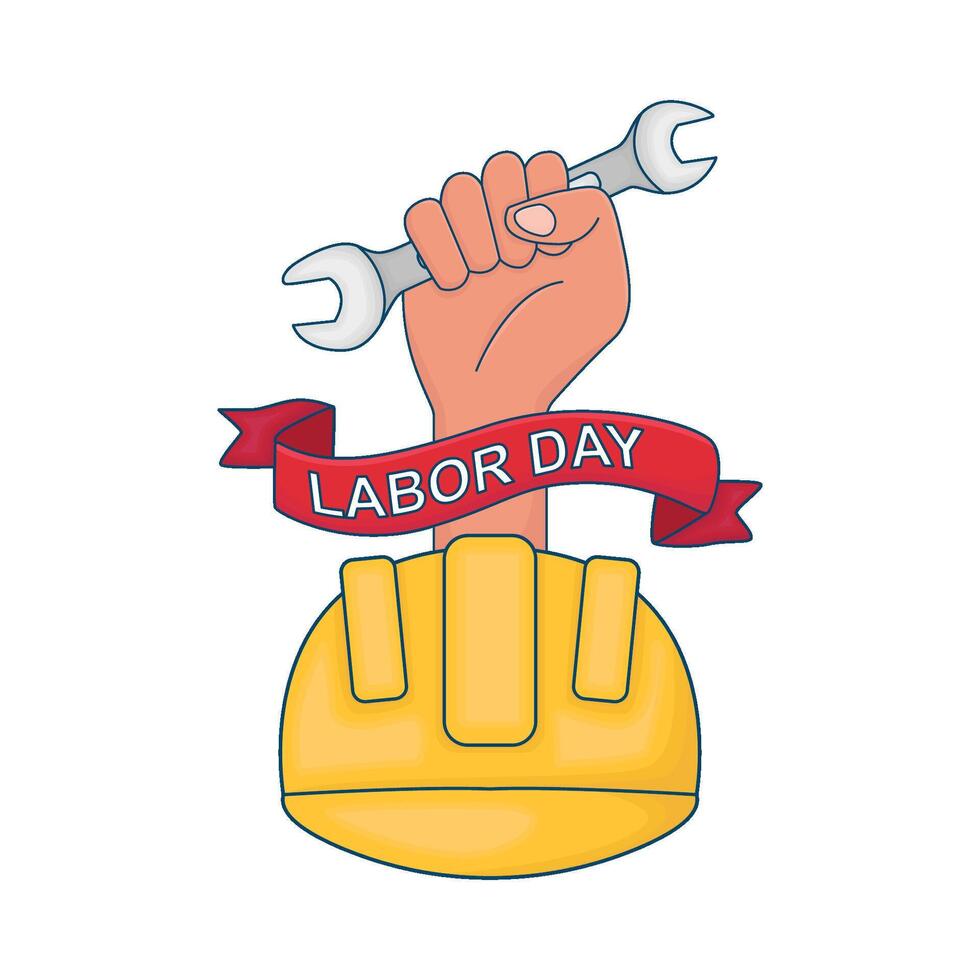 Illustration of labor day vector